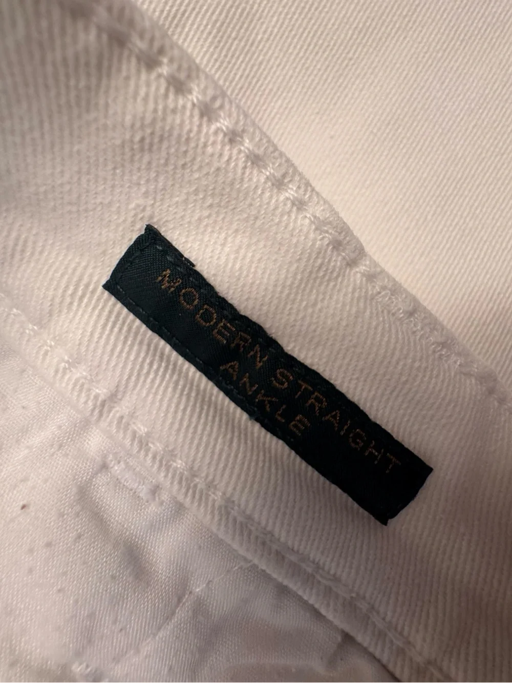 LRL LAUREN JEANS CO RALPH LAUREN White Modern Straight Ankle Jeans